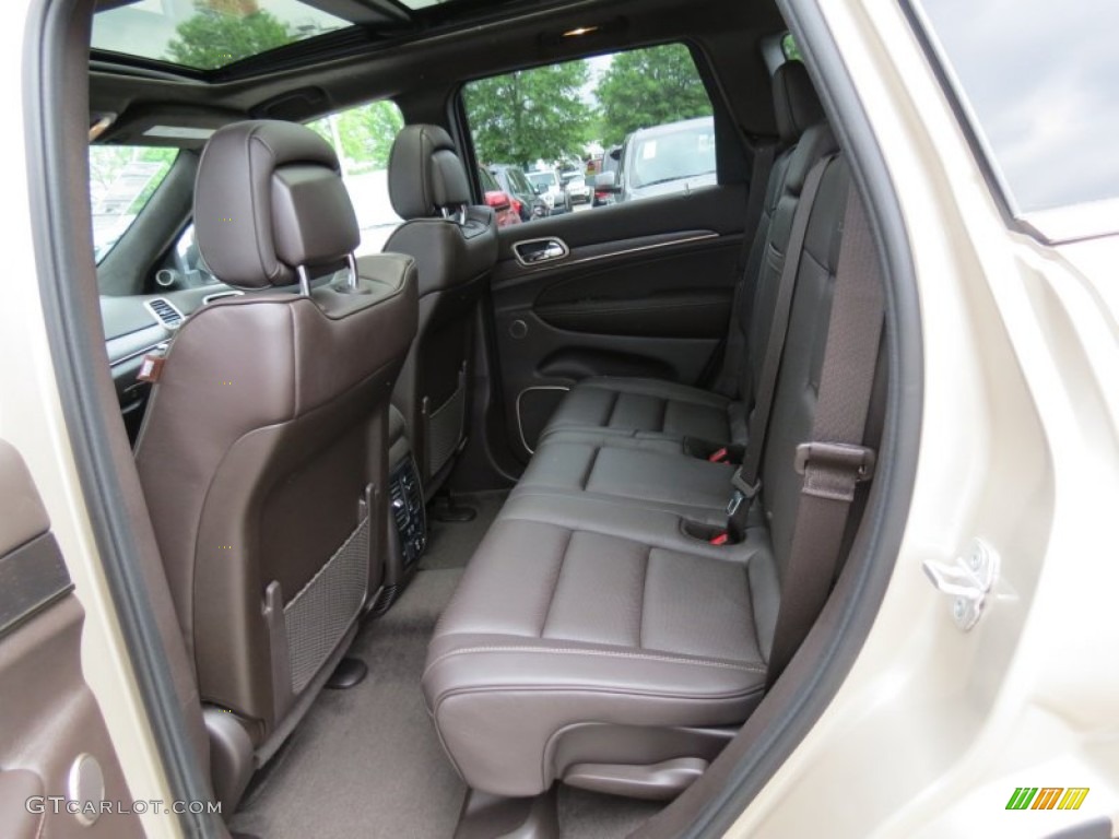 Summit Grand Canyon Jeep Brown Natura Leather Interior 2014 Jeep Grand Cherokee Summit Photo #80594140