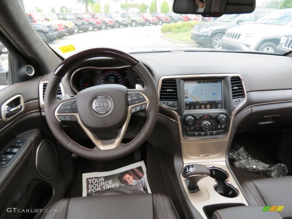 2014 Grand Cherokee Summit - Cashmere Pearl / Summit Grand Canyon Jeep Brown Natura Leather photo #9