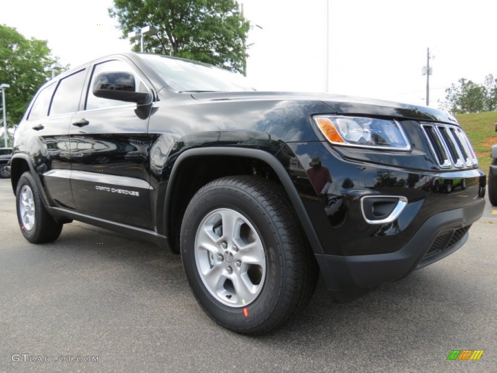 2014 Grand Cherokee Laredo - Black Forest Green Pearl / Morocco Black photo #4