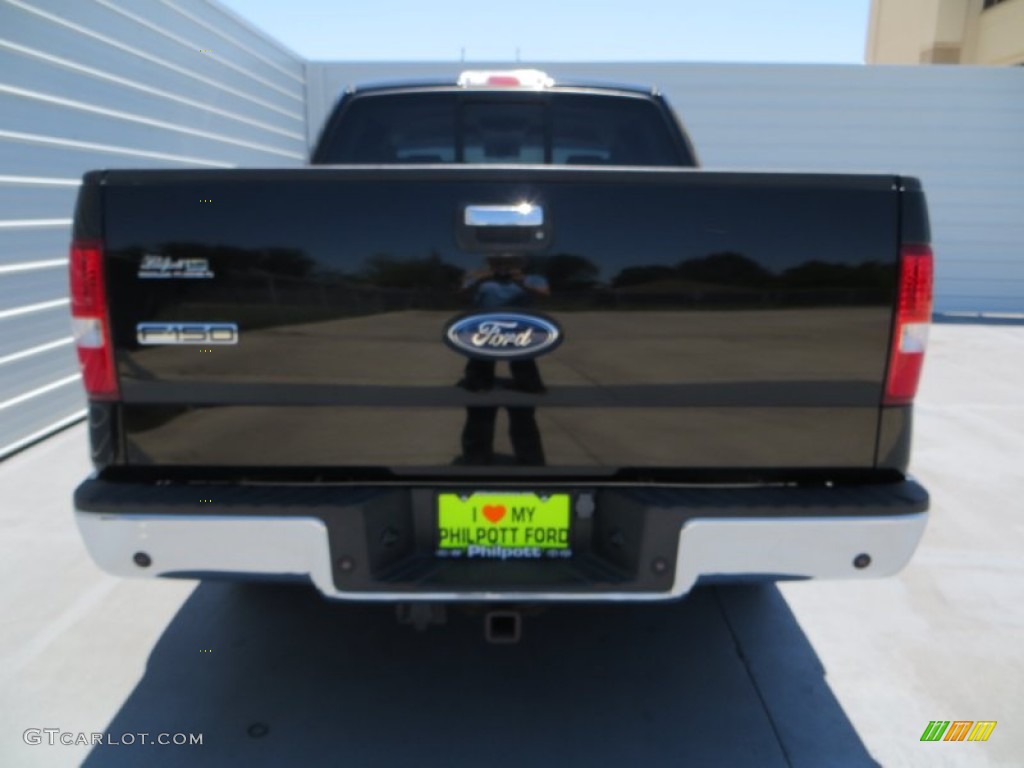 2006 F150 Lariat SuperCrew - Black / Black photo #5