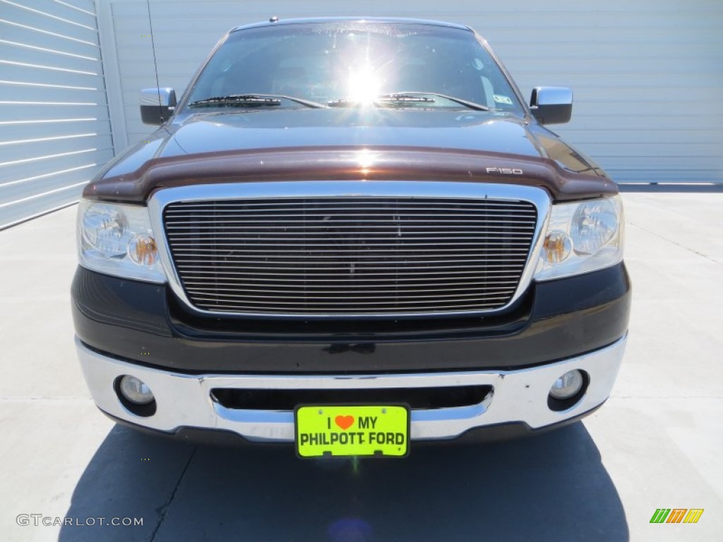 2006 F150 Lariat SuperCrew - Black / Black photo #8