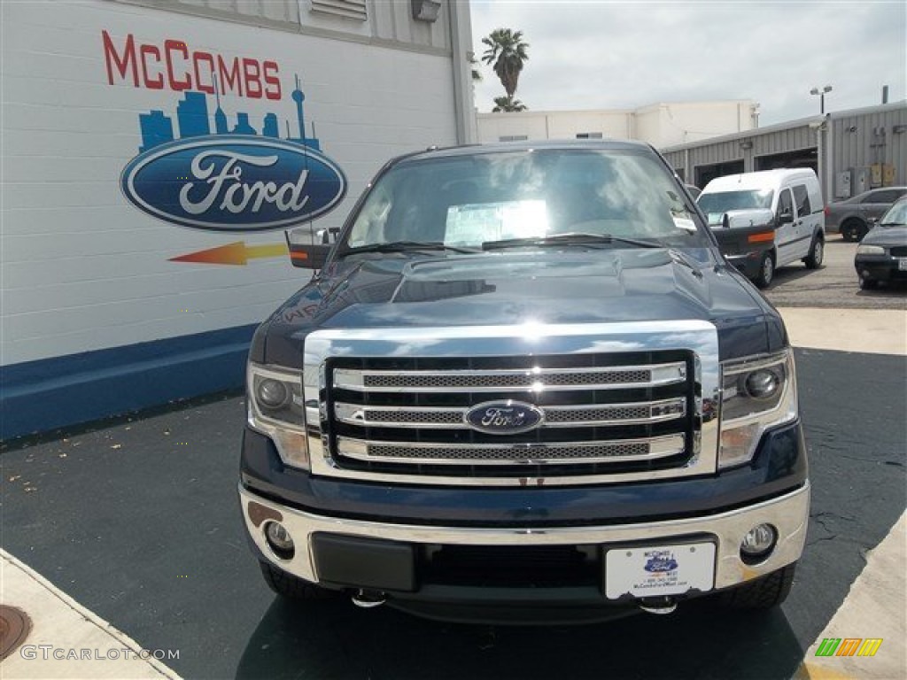 2013 F150 King Ranch SuperCrew 4x4 - Blue Jeans Metallic / King Ranch Chaparral Leather photo #1