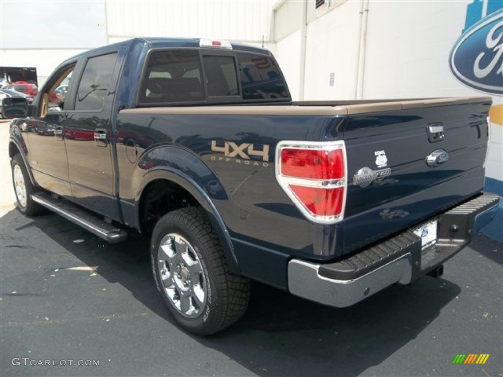 2013 F150 King Ranch SuperCrew 4x4 - Blue Jeans Metallic / King Ranch Chaparral Leather photo #4