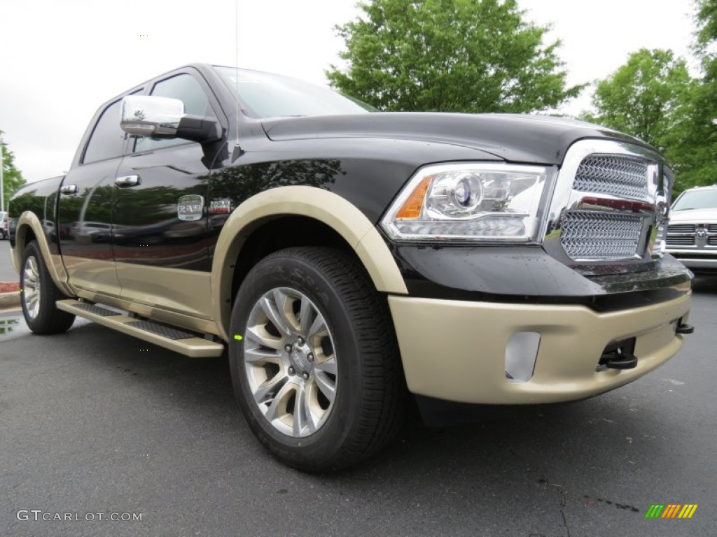Black 2013 Ram 1500 Laramie Longhorn Crew Cab Exterior Photo #80598816