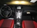 2013 Hyundai Genesis Coupe Red Leather/Red Cloth Interior Dashboard Photo