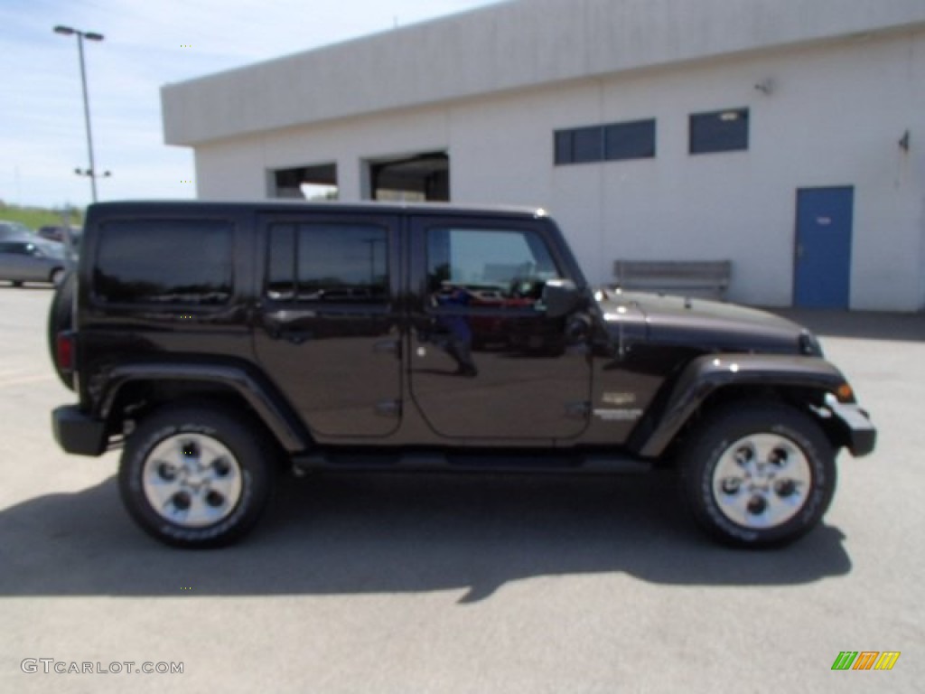 2013 Wrangler Unlimited Sahara 4x4 - Rugged Brown Pearl / Black/Dark Saddle photo #5