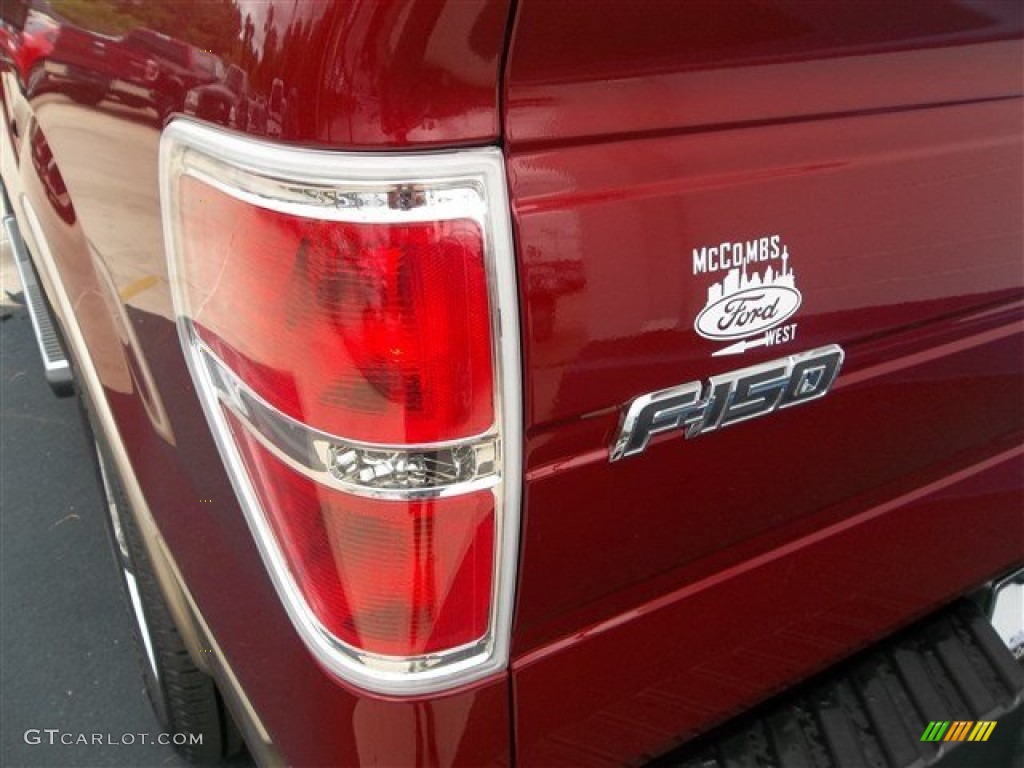 2013 F150 Lariat SuperCrew - Ruby Red Metallic / Adobe photo #5