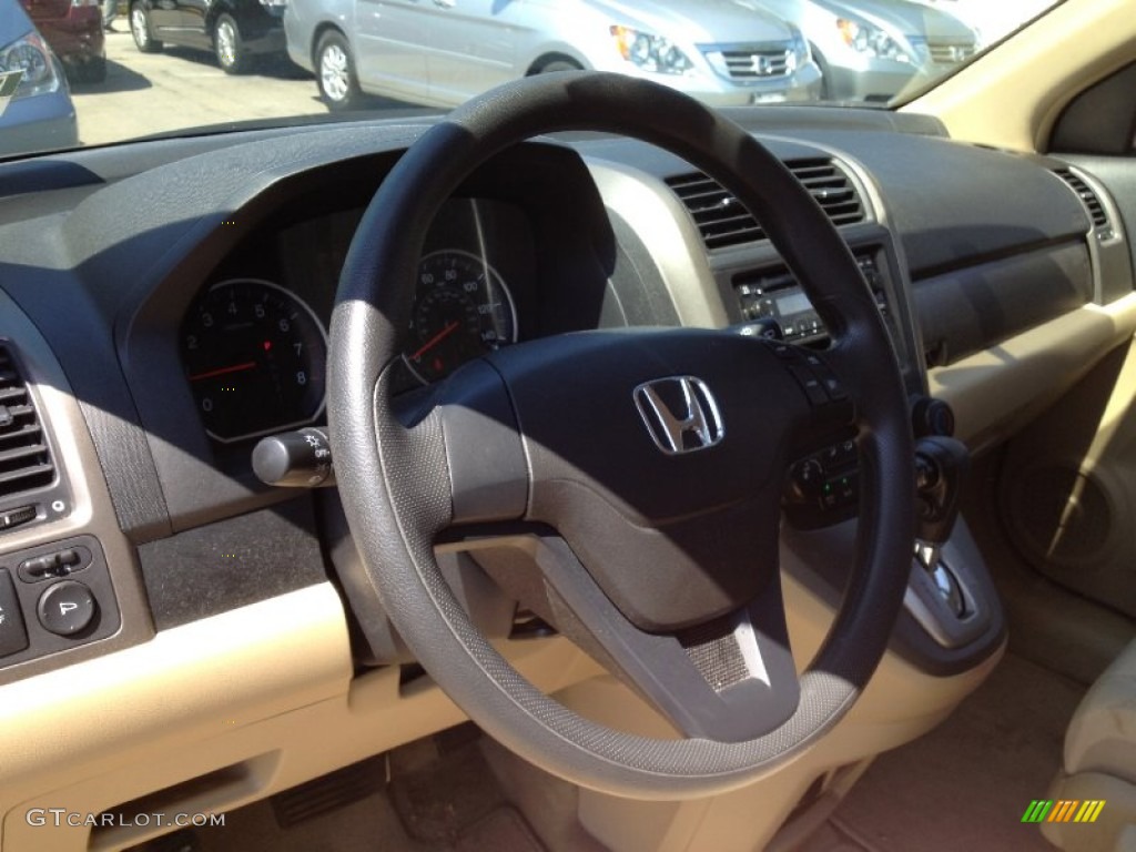 2009 CR-V LX 4WD - Green Tea Metallic / Ivory photo #22