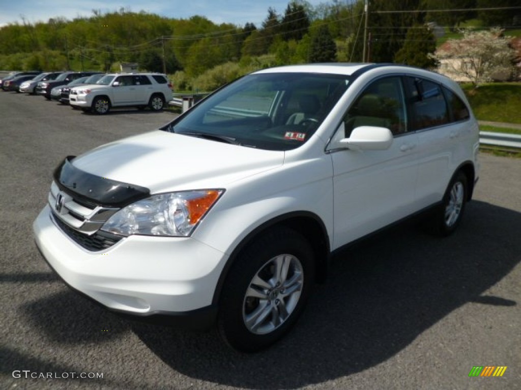 2011 CR-V EX-L 4WD - Taffeta White / Gray photo #3