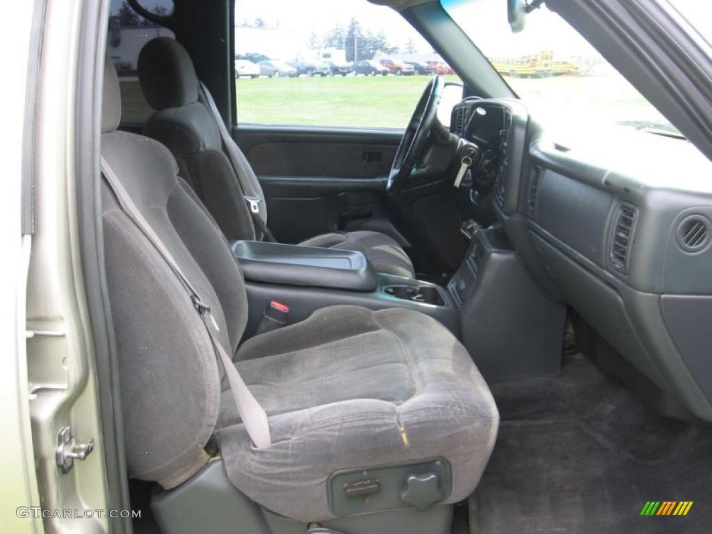 2002 Silverado 2500 LS Crew Cab 4x4 - Light Pewter Metallic / Graphite photo #8