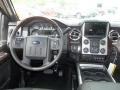 2013 Ford F350 Super Duty Platinum Black Leather Interior Dashboard Photo