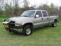 2002 Light Pewter Metallic Chevrolet Silverado 2500 LS Crew Cab 4x4  photo #21