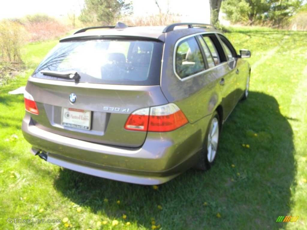 2006 5 Series 530xi Wagon - Amethyst Grey Metallic / Grey photo #6