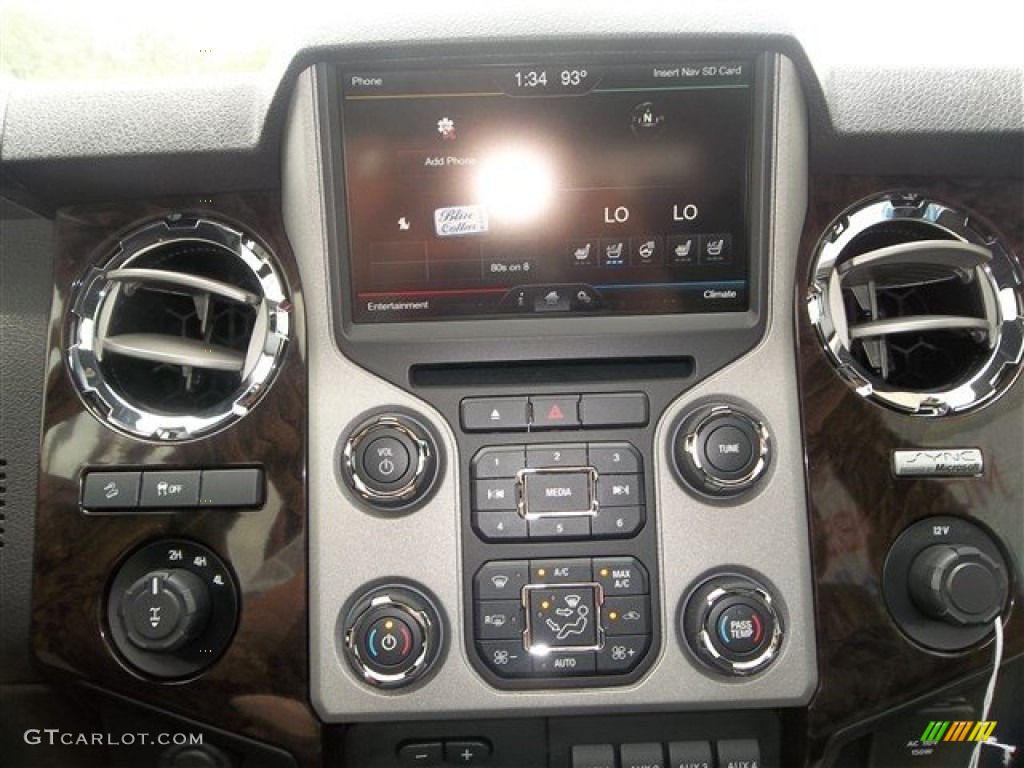 2013 Ford F350 Super Duty Platinum Crew Cab 4x4 Controls Photo #80601490