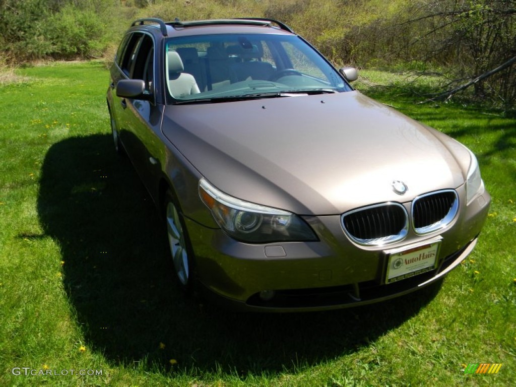 2006 5 Series 530xi Wagon - Amethyst Grey Metallic / Grey photo #10