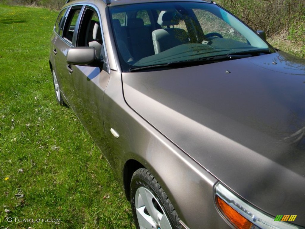2006 5 Series 530xi Wagon - Amethyst Grey Metallic / Grey photo #28