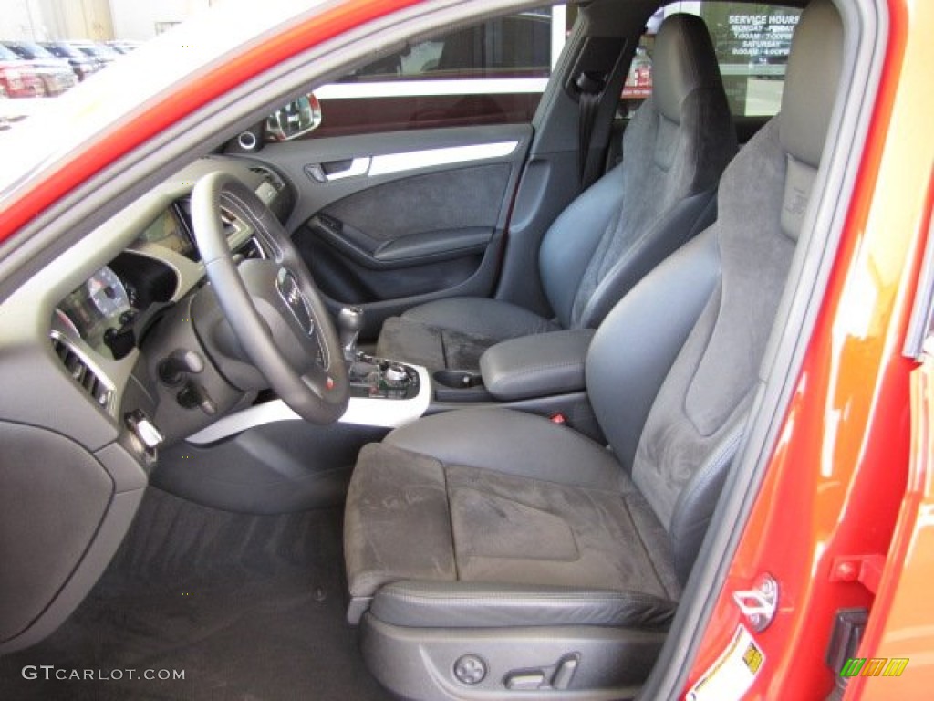 Black Interior 2010 Audi S4 3.0 quattro Sedan Photo #80602189