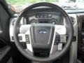 2013 Ford F150 Platinum Unique Pecan Leather Interior Steering Wheel Photo
