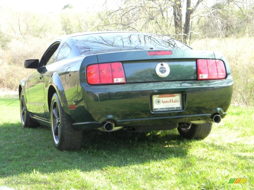 2009 Mustang Bullitt Coupe - Dark Highland Green Metallic / Dark Charcoal photo #6