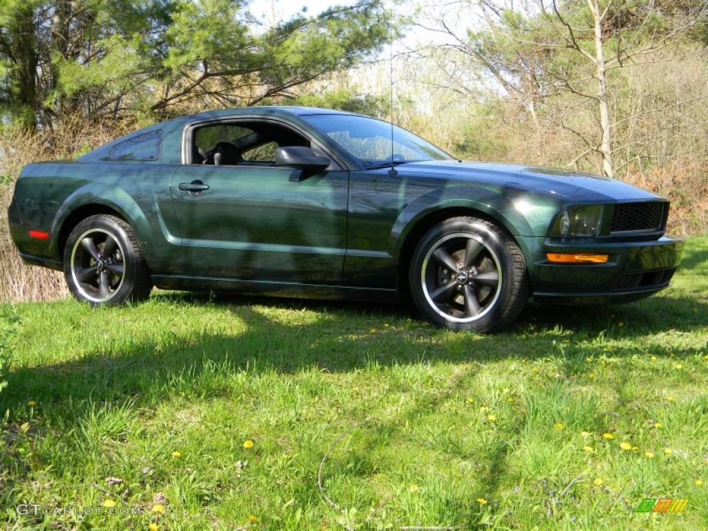 2009 Mustang Bullitt Coupe - Dark Highland Green Metallic / Dark Charcoal photo #11