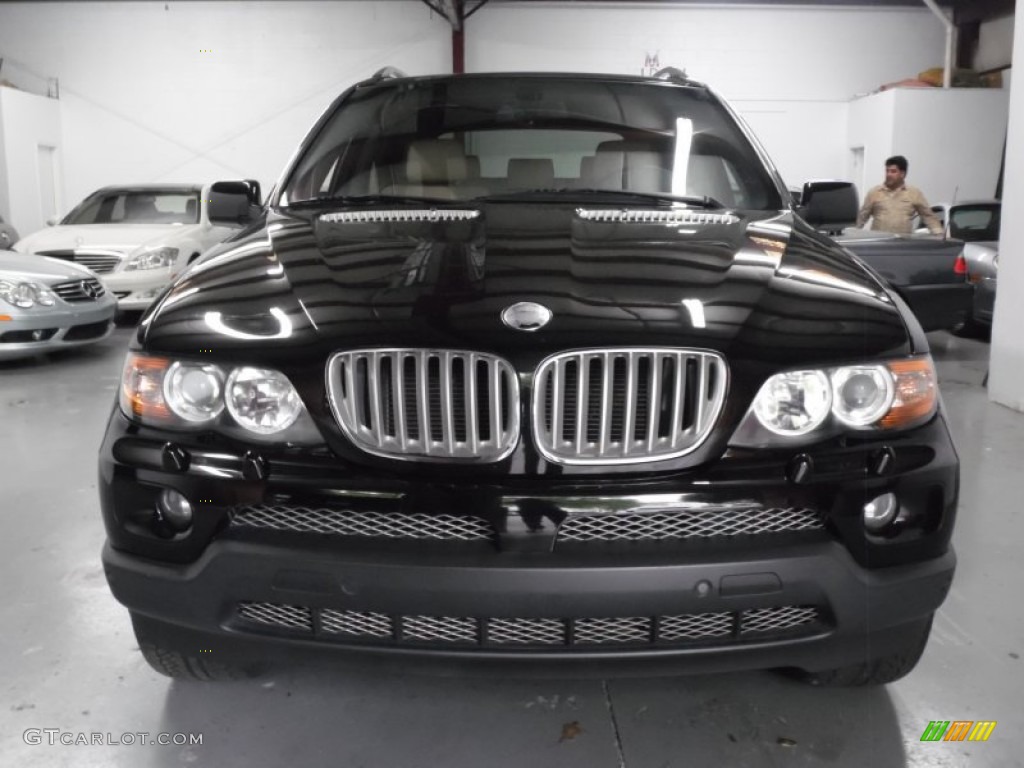 2006 X5 4.4i - Jet Black / Beige photo #5