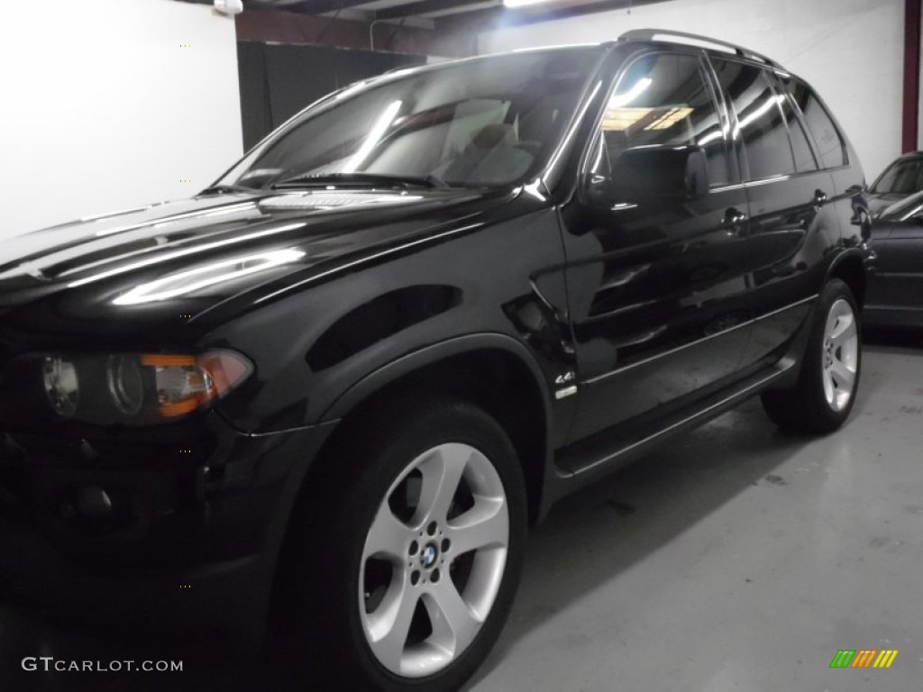 2006 X5 4.4i - Jet Black / Beige photo #7