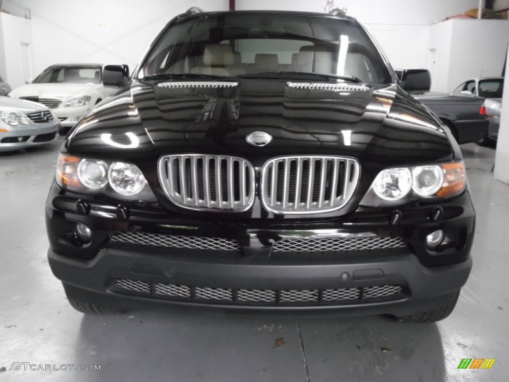 2006 X5 4.4i - Jet Black / Beige photo #10
