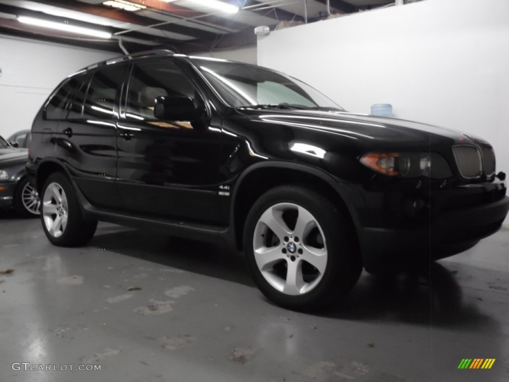 2006 X5 4.4i - Jet Black / Beige photo #11