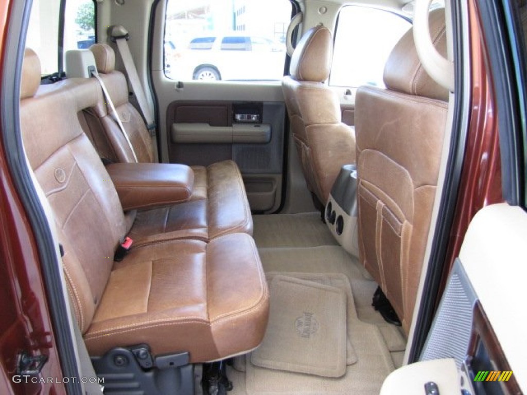 2005 F150 King Ranch SuperCrew 4x4 - Dark Toreador Red Metallic / Castano Brown Leather photo #15