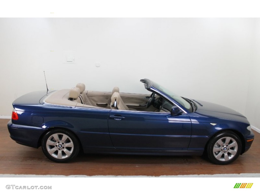 2005 3 Series 325i Convertible - Mystic Blue Metallic / Sand photo #9