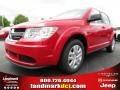 2013 Bright Red Dodge Journey American Value Package  photo #1