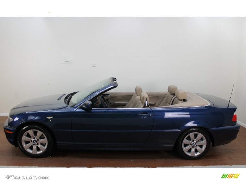 2005 3 Series 325i Convertible - Mystic Blue Metallic / Sand photo #11