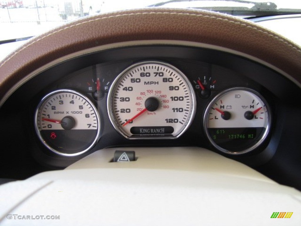 2005 F150 King Ranch SuperCrew 4x4 - Dark Toreador Red Metallic / Castano Brown Leather photo #35