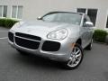 2004 Crystal Silver Metallic Porsche Cayenne Turbo  photo #11