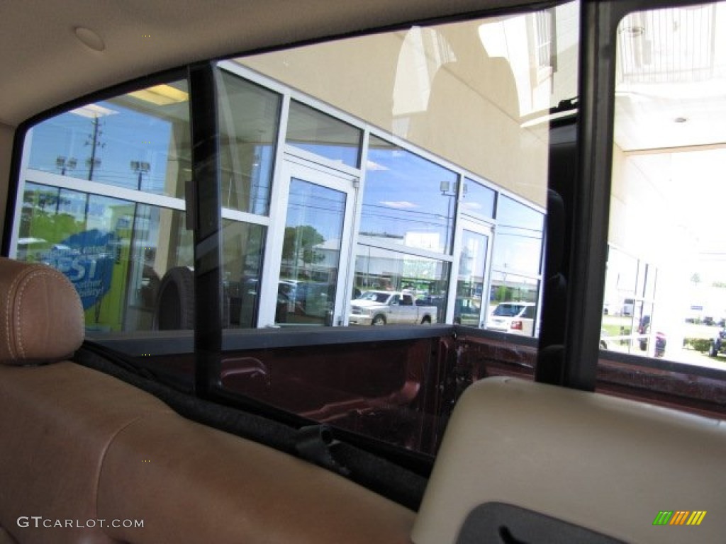 2005 F150 King Ranch SuperCrew 4x4 - Dark Toreador Red Metallic / Castano Brown Leather photo #49