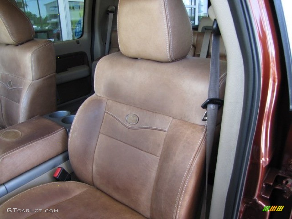 2005 F150 King Ranch SuperCrew 4x4 - Dark Toreador Red Metallic / Castano Brown Leather photo #55
