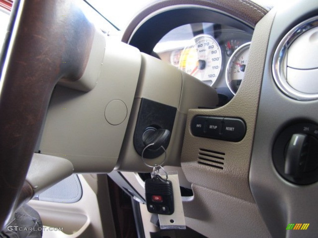 2005 F150 King Ranch SuperCrew 4x4 - Dark Toreador Red Metallic / Castano Brown Leather photo #59