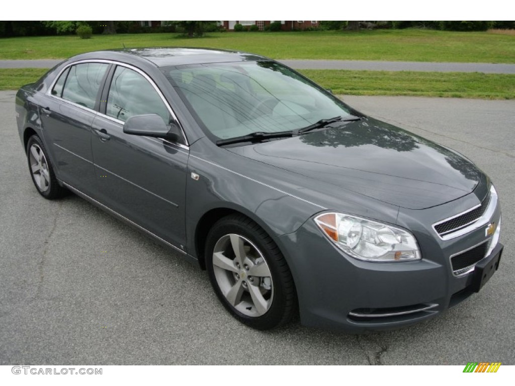 2008 Malibu LT Sedan - Dark Gray Metallic / Titanium Gray photo #2