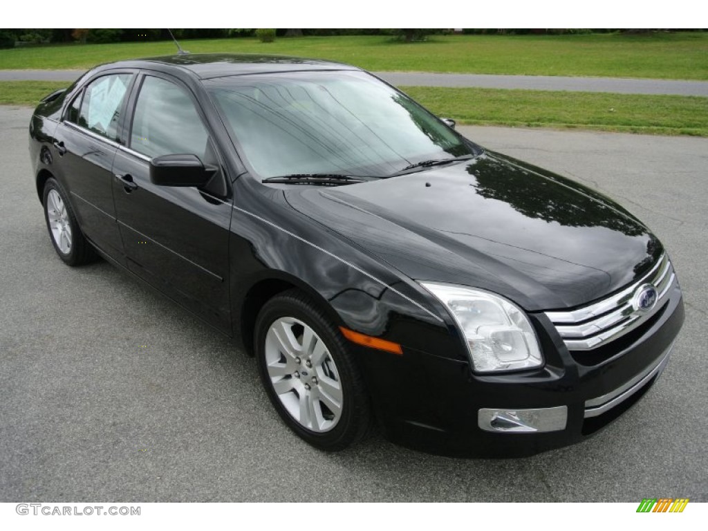 2008 Fusion SEL - Black Ebony / Charcoal Black photo #2