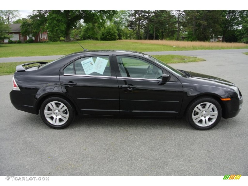 Black Ebony 2008 Ford Fusion SEL Exterior Photo #80605557