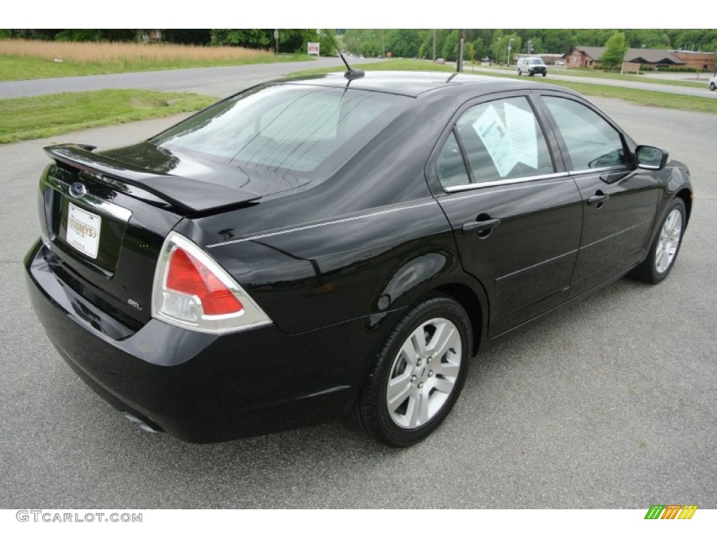 2008 Fusion SEL - Black Ebony / Charcoal Black photo #4