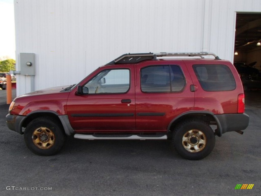 2001 Xterra XE V6 4x4 - Aztec Red / Sage photo #1