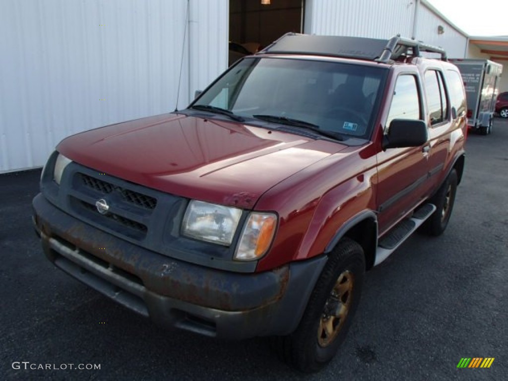 2001 Xterra XE V6 4x4 - Aztec Red / Sage photo #2
