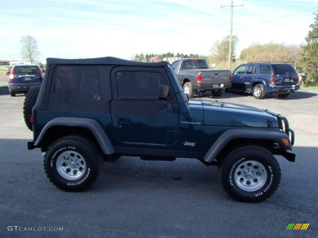 1998 Wrangler SE 4x4 - Emerald Green Pearl / Khaki photo #5