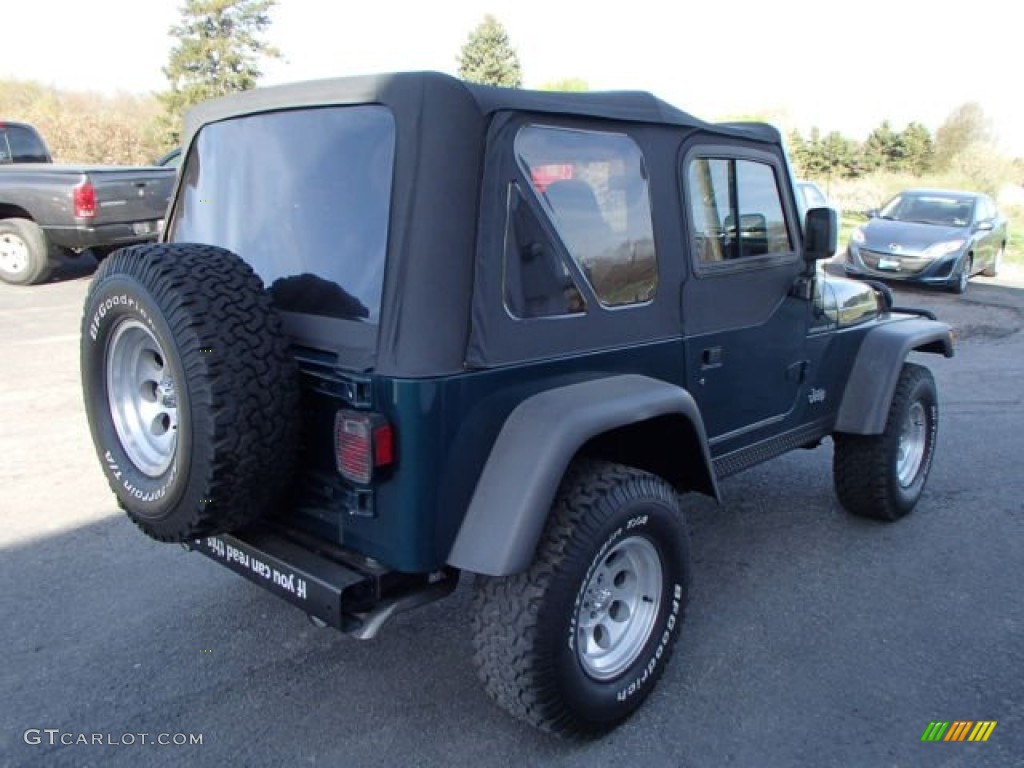1998 Wrangler SE 4x4 - Emerald Green Pearl / Khaki photo #6