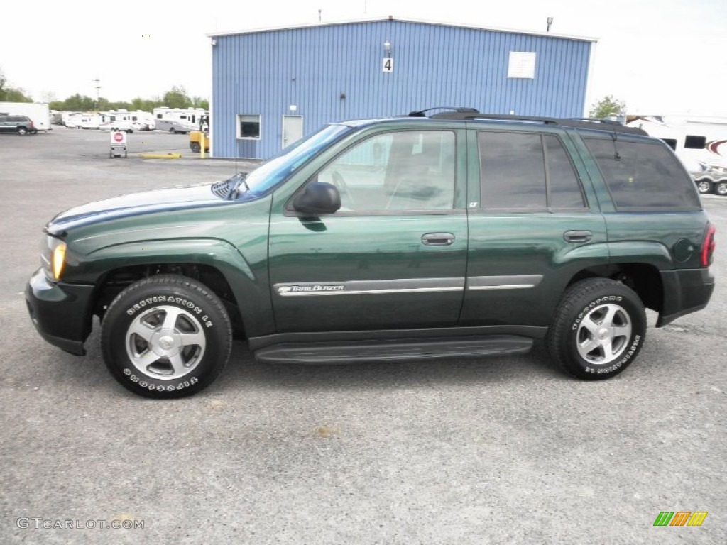 Forest Green Metallic 2002 Chevrolet TrailBlazer LT 4x4 Exterior Photo #80607140