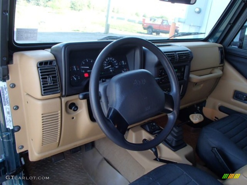 1998 Wrangler SE 4x4 - Emerald Green Pearl / Khaki photo #10