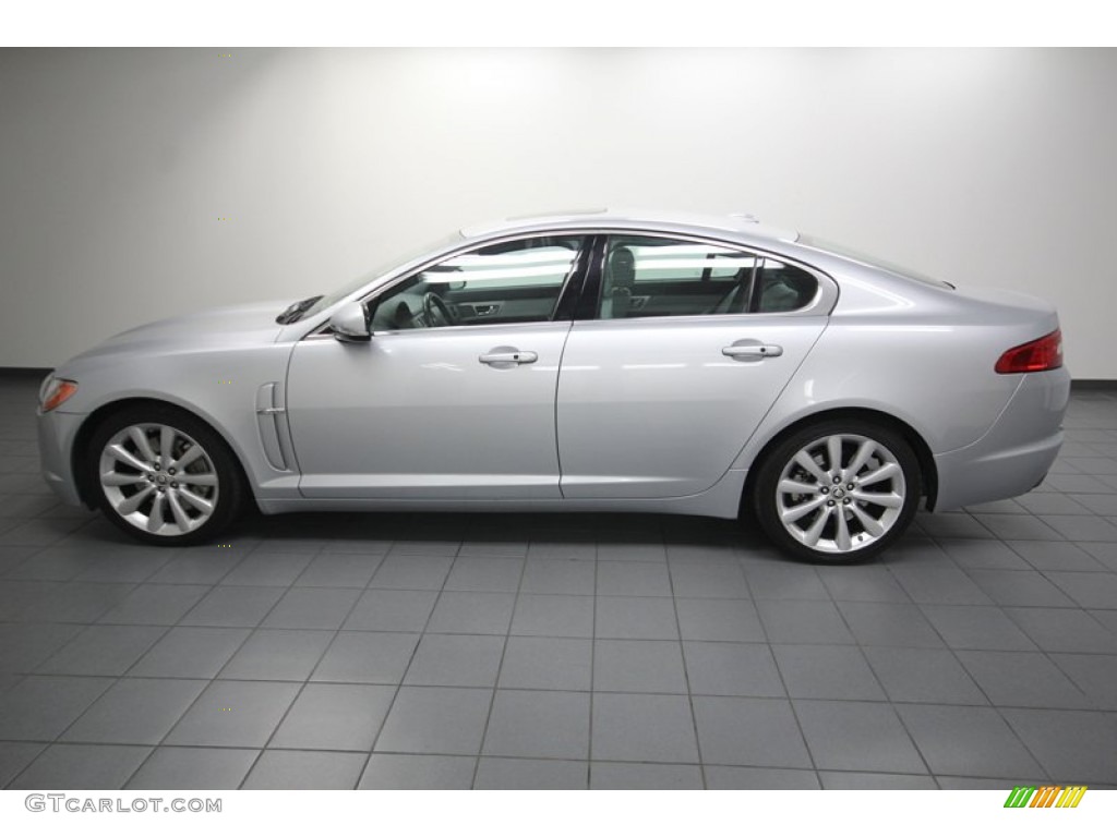 Liquid Silver Metallic 2010 Jaguar XF Premium Sport Sedan Exterior Photo #80607292