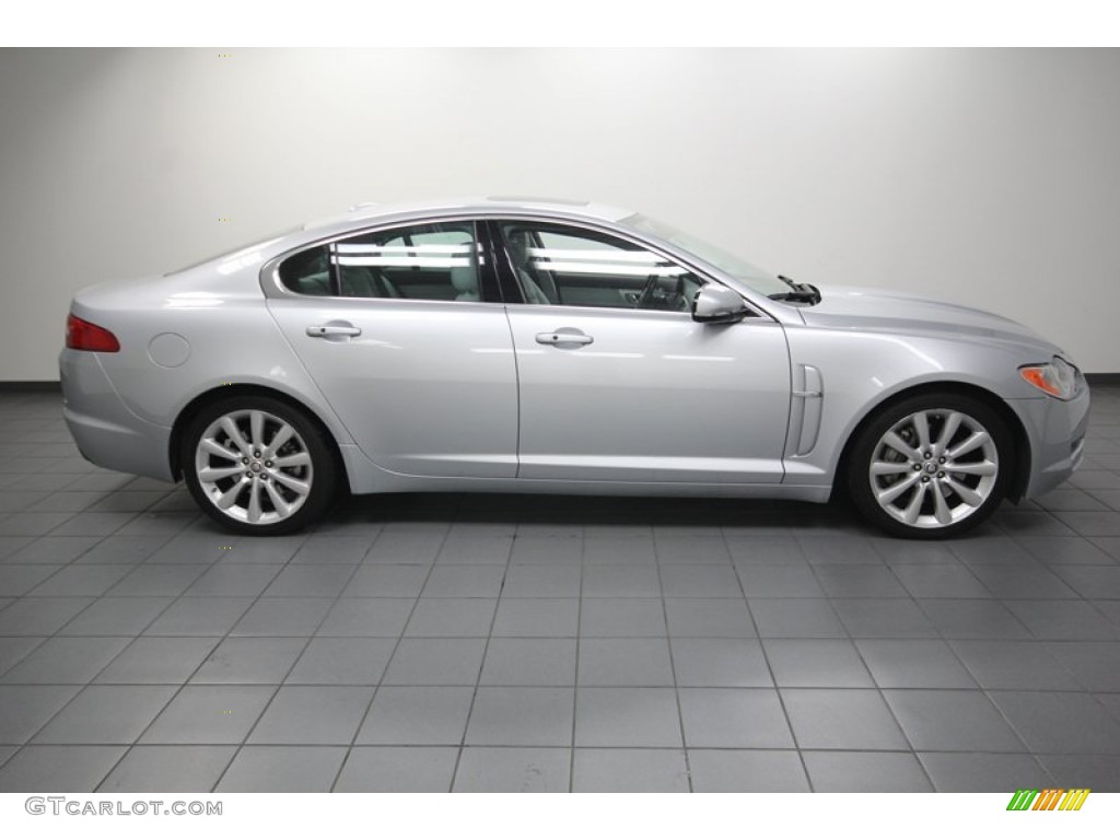 Liquid Silver Metallic 2010 Jaguar XF Premium Sport Sedan Exterior Photo #80607430