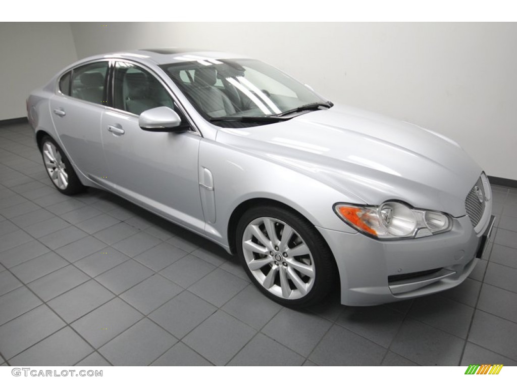 Liquid Silver Metallic 2010 Jaguar XF Premium Sport Sedan Exterior Photo #80607451